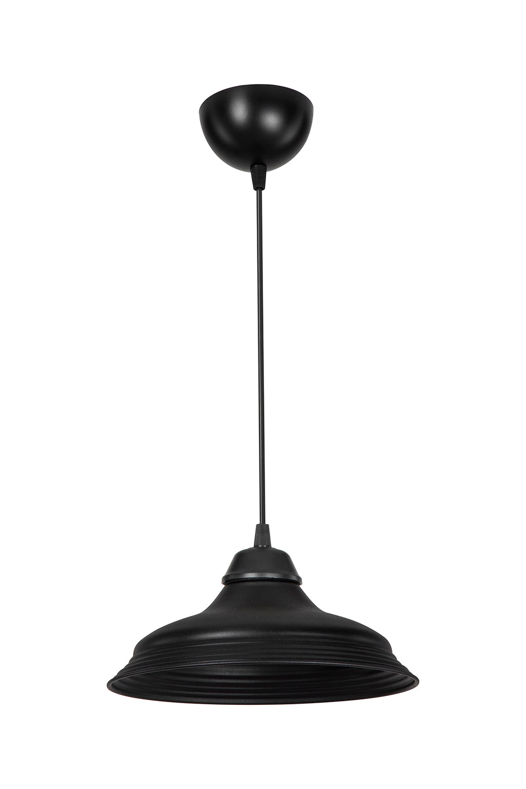 Suspension Industrielle Vintage Noir Mat - Style Loft