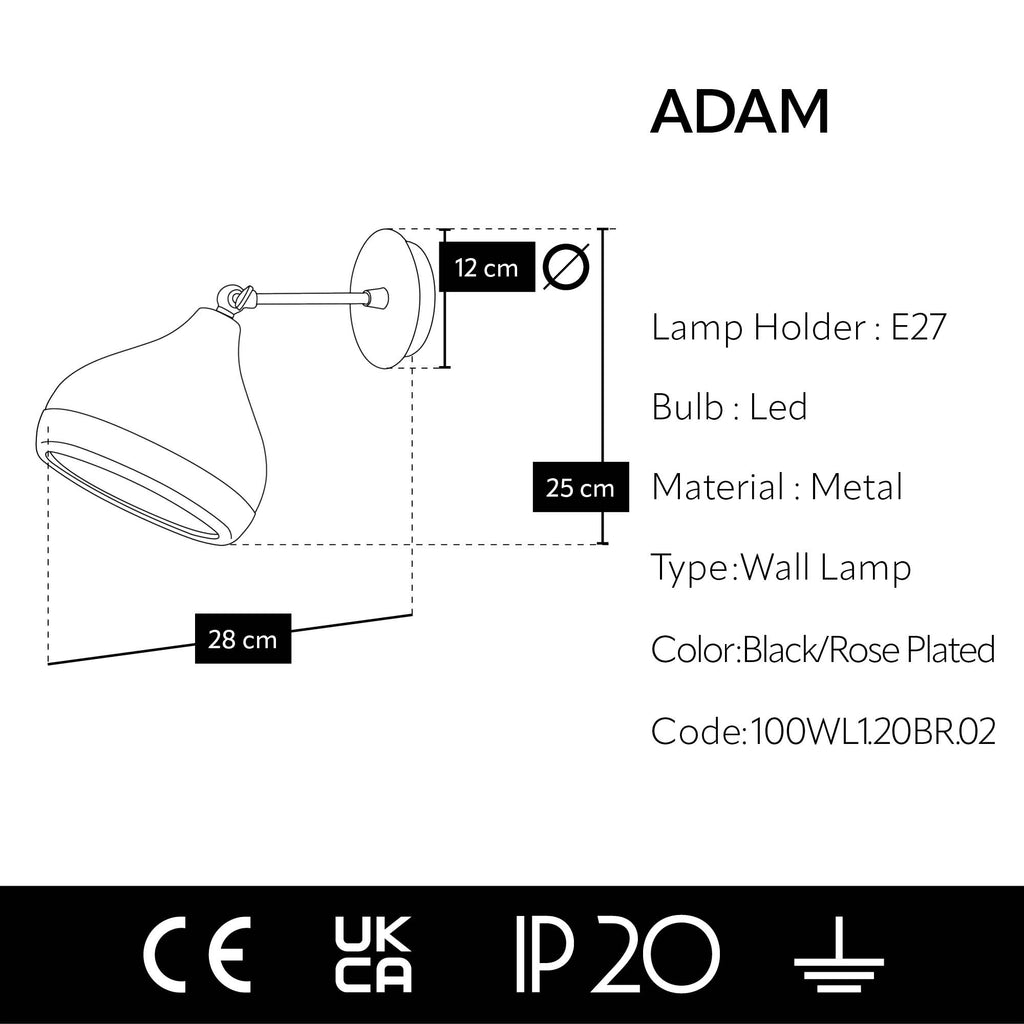 Détail de l'intérieur cuivré de l'abat-jour noir