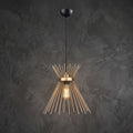 Lustre rayons métalliques dorés en étoile Ø34 cm