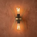 Applique murale starburst dorée design soleil 33 cm