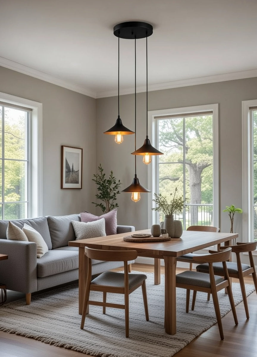 Lustre Suspendu 3 Lumières - Design Élégant