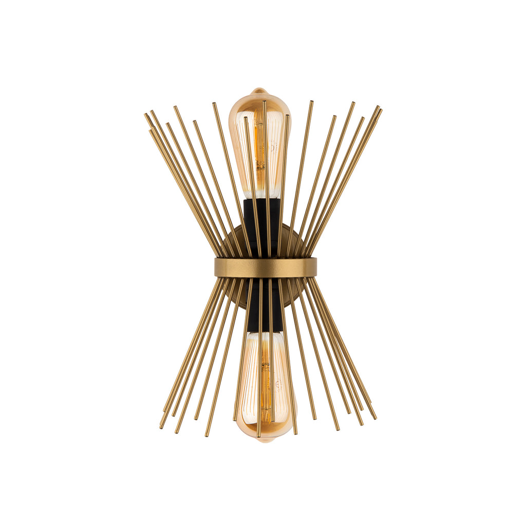 Jeu d'ombres et lumière créé par l'applique starburst doré