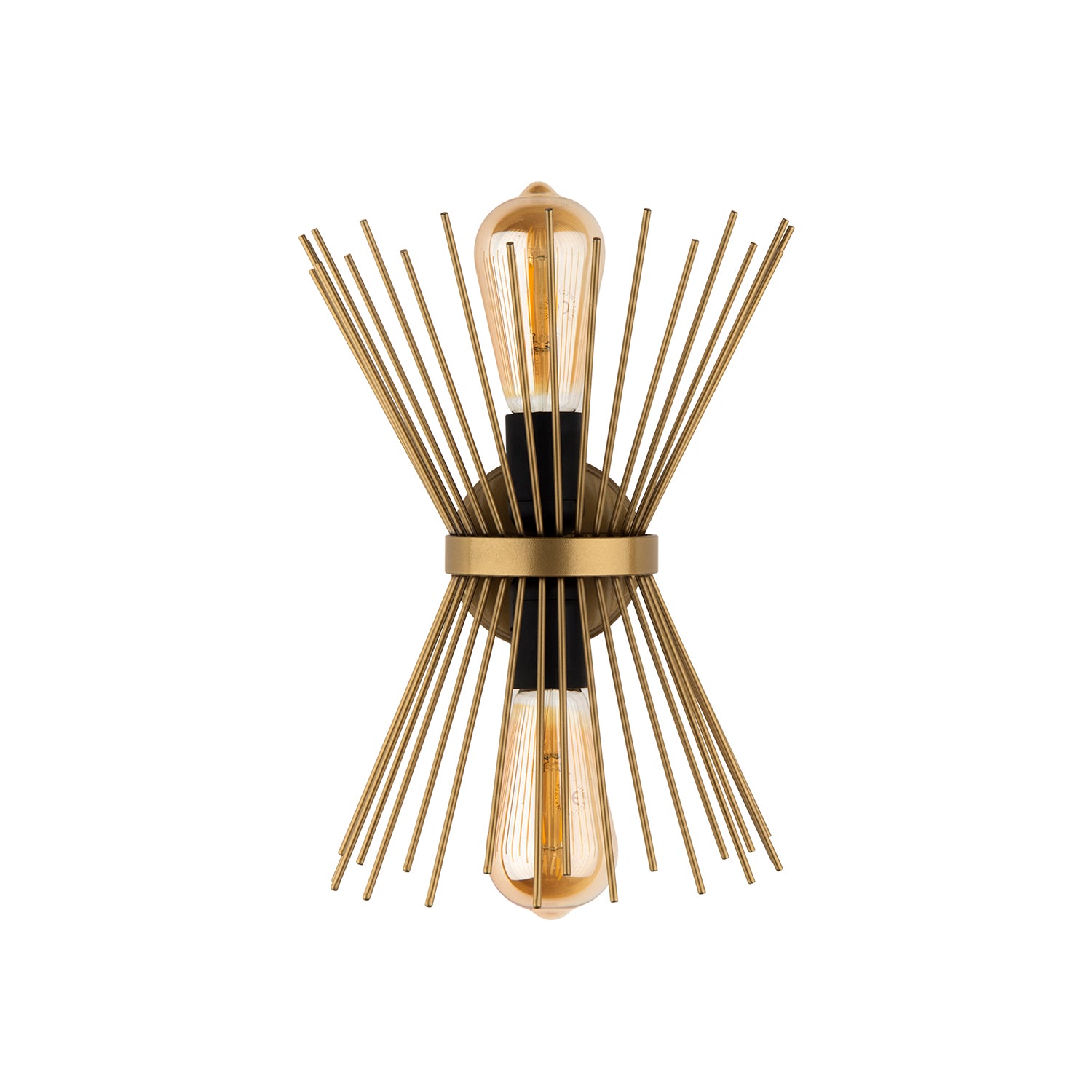 Jeu d'ombres et lumière créé par l'applique starburst doré