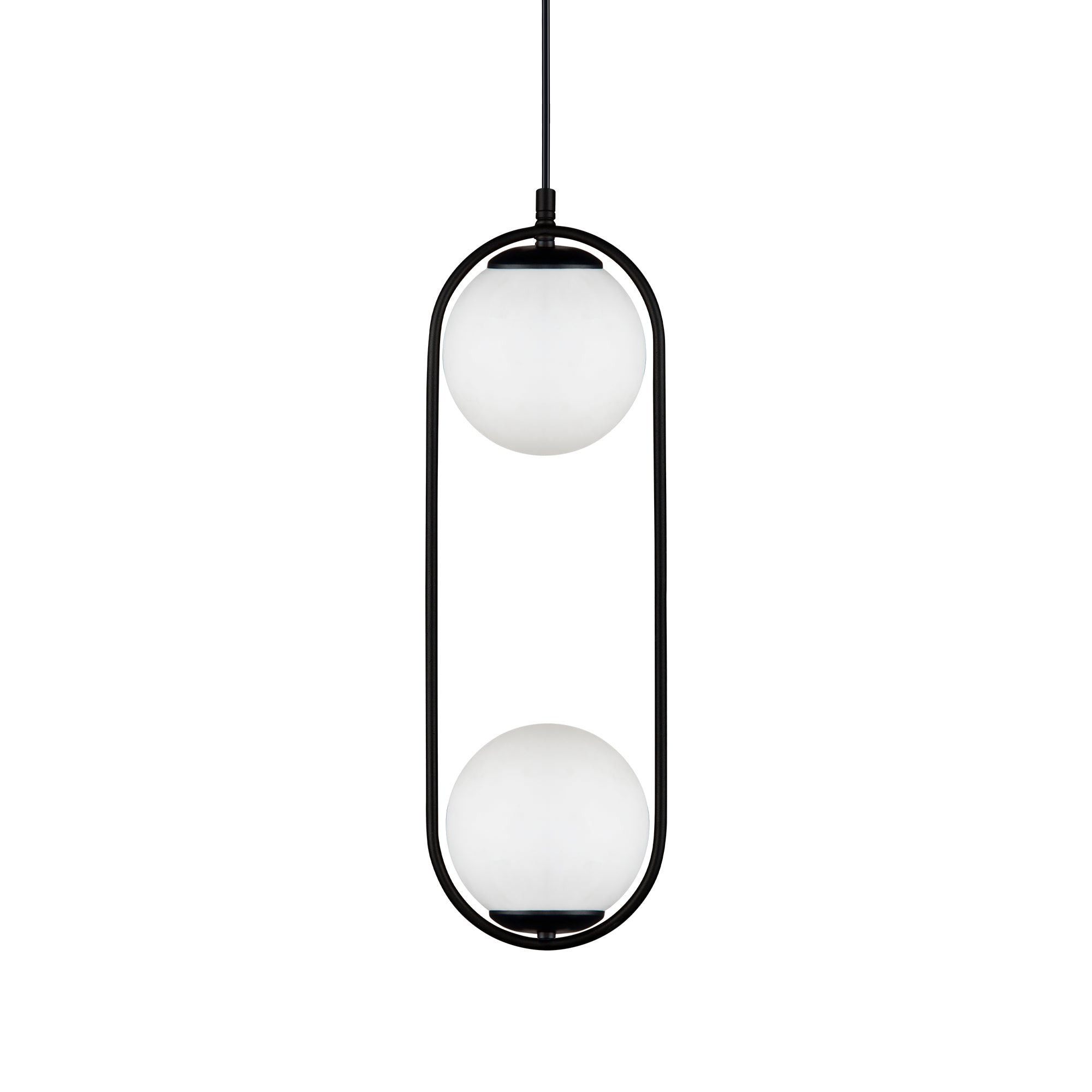 Lustre Suspendu Design Moderne - Double Globe