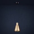 Lustre Icon conique doré et noir Ø14 cm design moderne