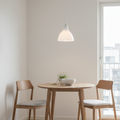 Lustre Suspendu Blanc Moderne - Design Cloche Minimaliste