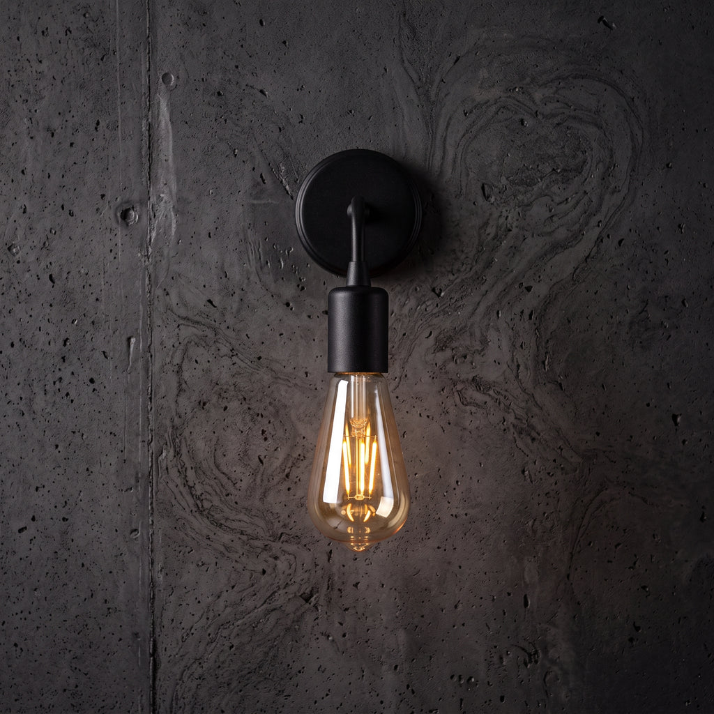 Applique murale  noire mate design minimaliste